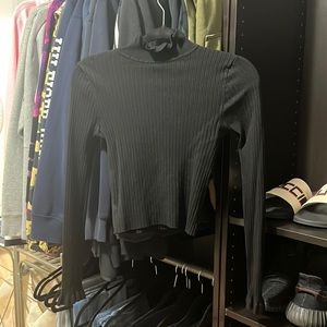 LONG SLEEVE CROPPED SHIRT